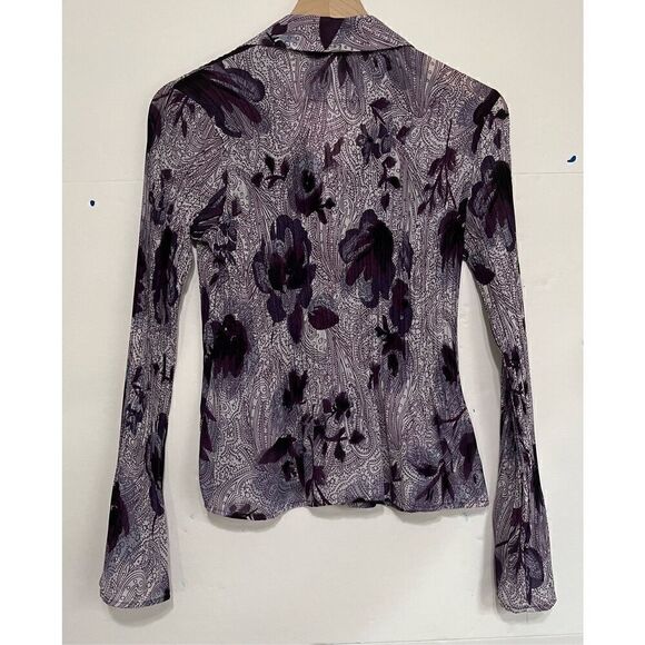 Worthington Long Sleeve Purple Blouse Size S EUC - Picture 2 of 4